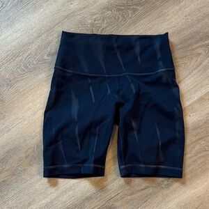 Lu lu lemon- Women's Black High-Waisted Shorts- size 6